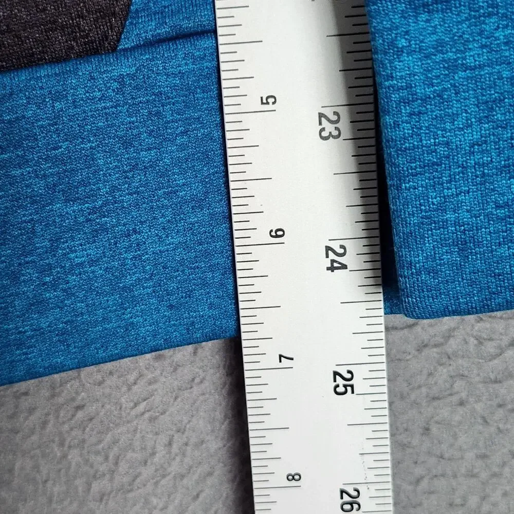 The North Face Surgent Hoodie Mens Small Blue Gray Pullover Fleece A2V4M